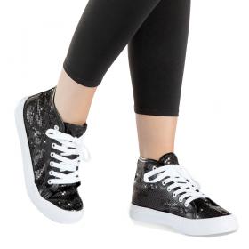 HIGH-TOP SEQUIN SNEAKER