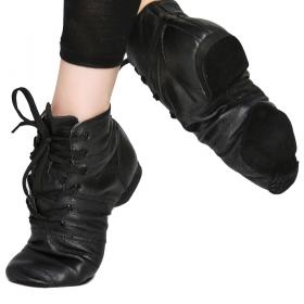 LEATHER LACE UP JAZZ BOOT